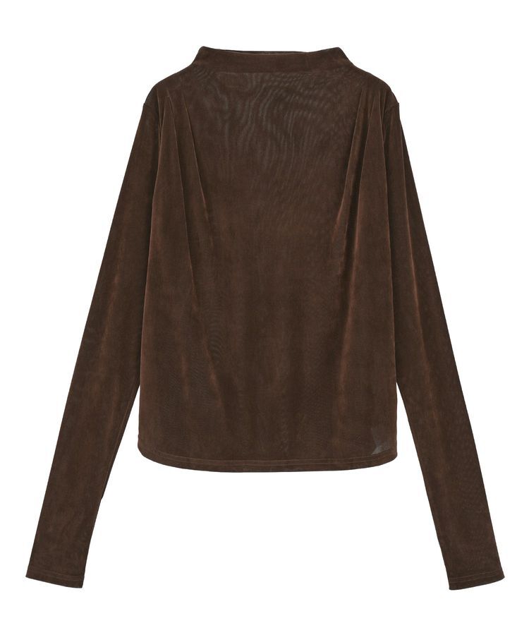 Green Parks「・ANDSEARCH シアーベロアボトルネックロンTEE」|Tシャツ・カットソー|