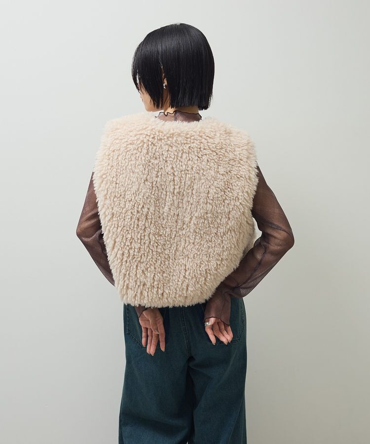 Green Parks「・ELENCARE DUE シープファーベスト」|ベスト・ジレ|