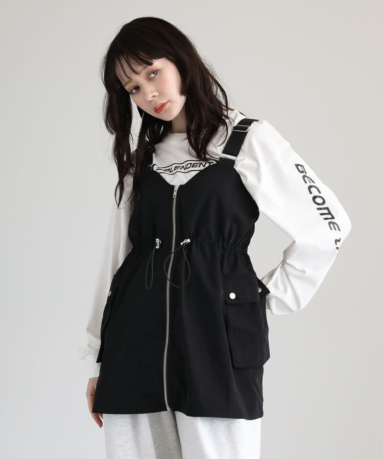 Green Parks「・SUGAR SPOON ミリタリーキャミチュニック」|ベスト・ジレ|