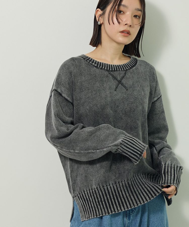 Green Parks「ピグメントニットプルオーバー」|ニット・セーター|