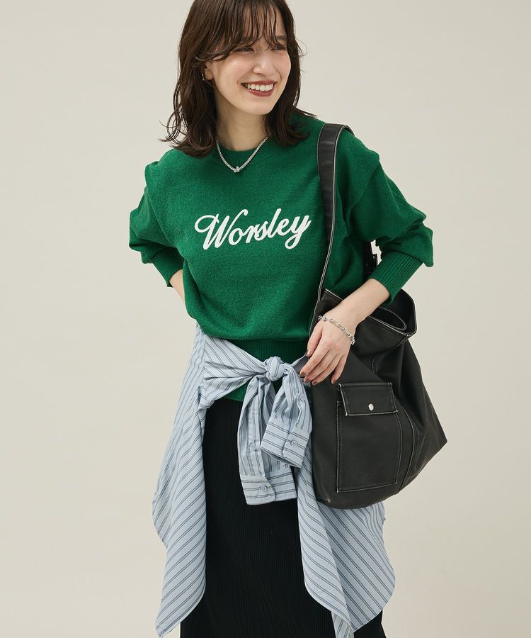 Green Parks「ブークレ-ロゴニットプルオーバー」|ニット・セーター|