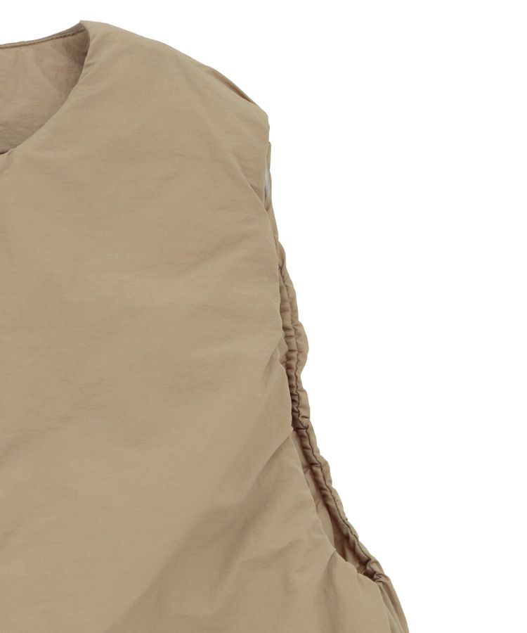 Green Parks「サイドZIP中綿コクーンベスト」|ベスト・ジレ|