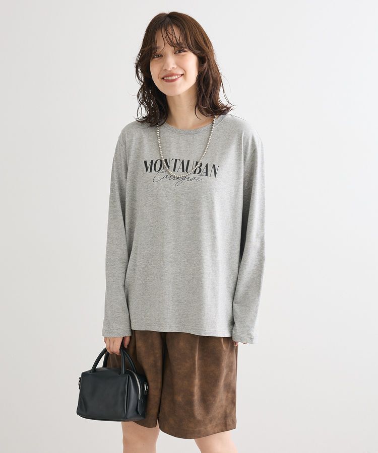 Green Parks「キレイ目ロゴ長袖Tシャツ」|Tシャツ・カットソー|