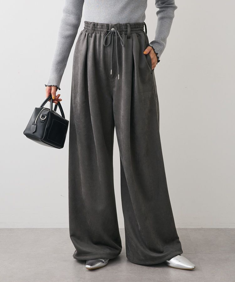 Green Parks「・SUGAR SPOON スエードポンチカーブパンツ」|その他|Charcoal Gray