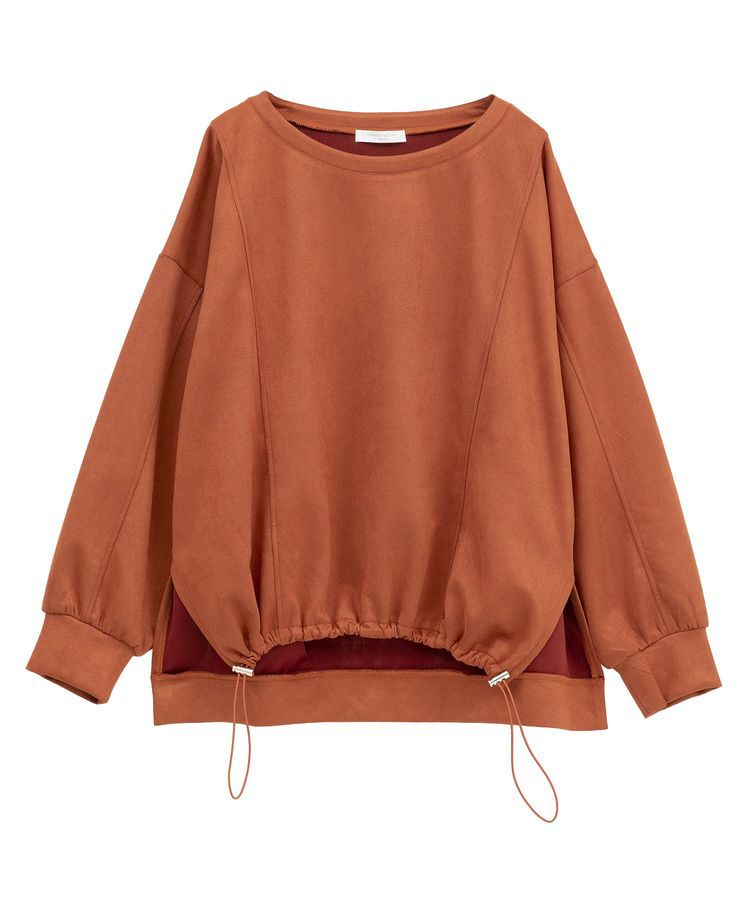 Green Parks「なめらかタッチスウェード調ドロストプルオーバー」|Tシャツ・カットソー|