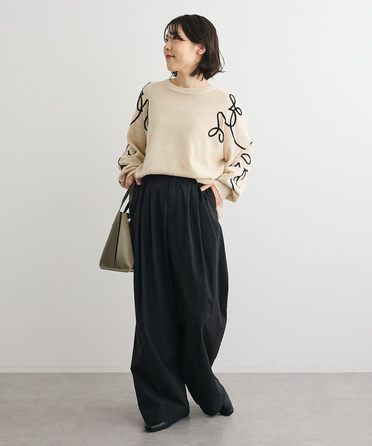 Green Parks「刺繍コードニットプルオーバー」|ニット・セーター|