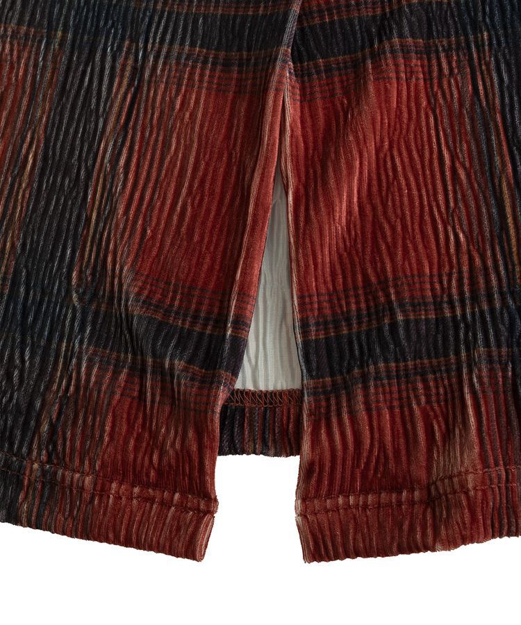 Green Parks「楊柳ベロアチェックIラインスカート」|スカート|