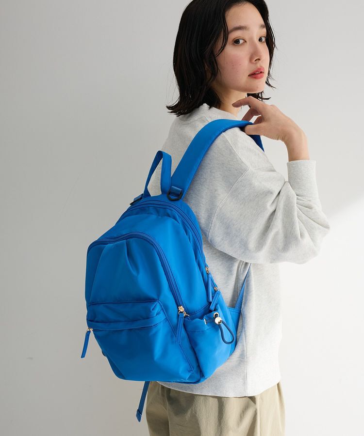 Green Parks「【10ポケBag】収納アドバイザー監修2層リュック」|リュック|Blue