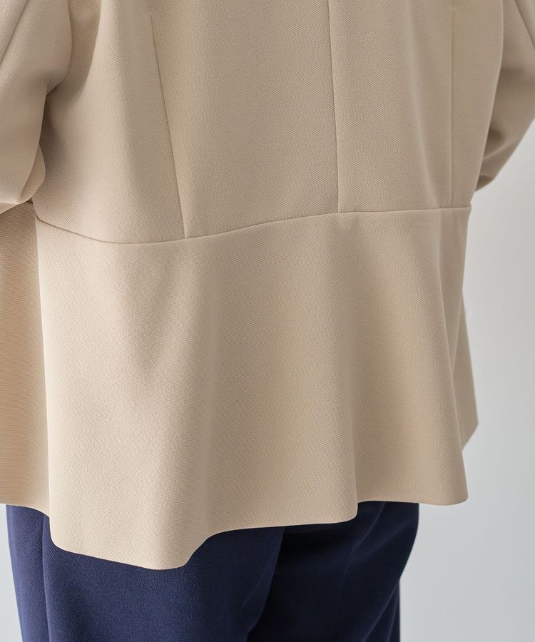 Green Parks「O.洗えてストレッチ ノーカラージャケット」|テーラードジャケット|