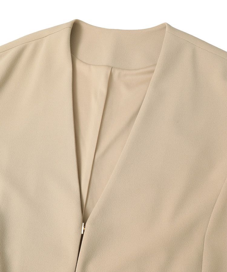 Green Parks「O.洗えてストレッチ ノーカラージャケット」|テーラードジャケット|