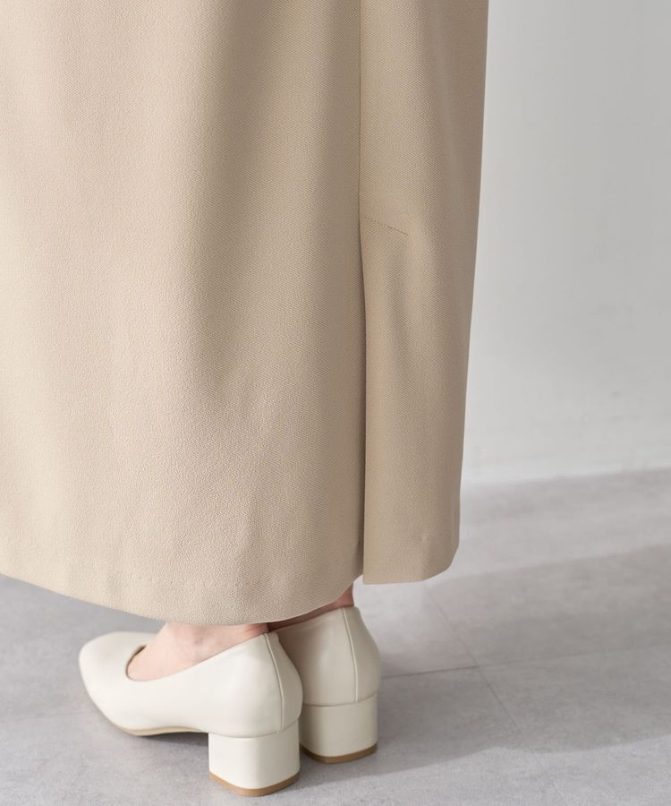 Green Parks「O.洗えてストレッチ Vネックジャンスカ」|ジャンパースカート|