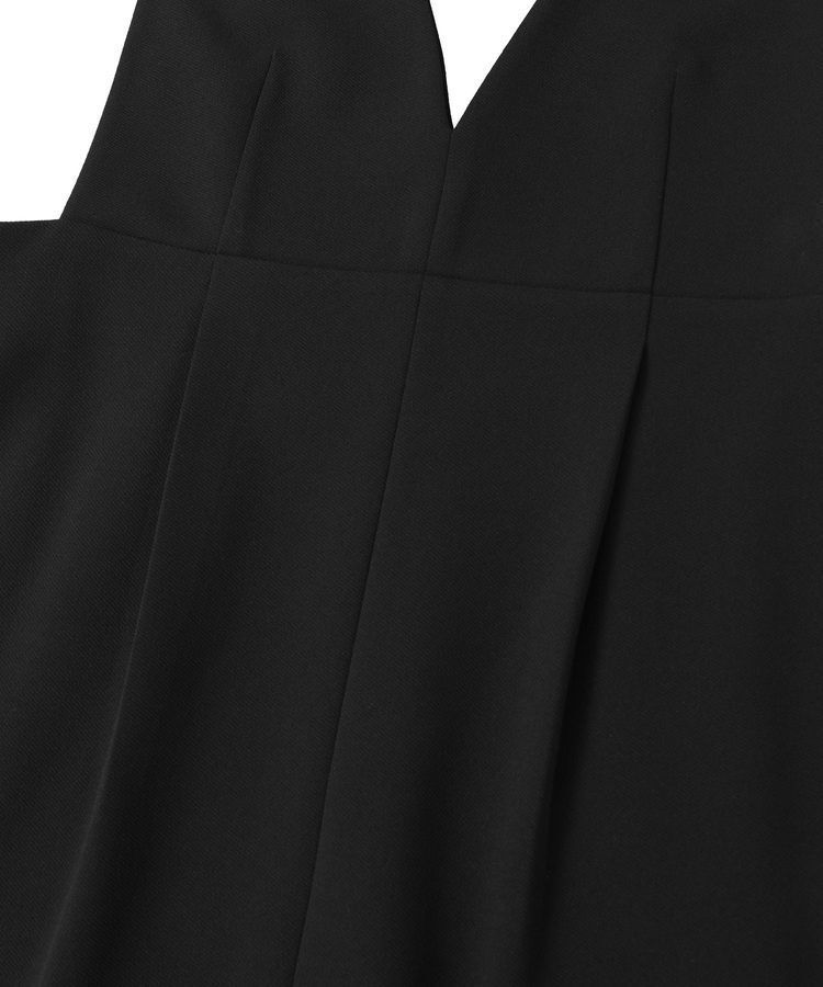 Green Parks「O.洗えてストレッチ Vネックジャンスカ」|ジャンパースカート|