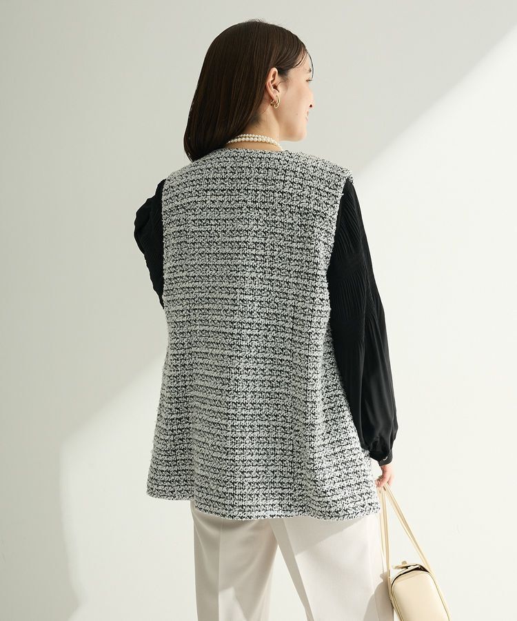 Green Parks「O.ツィードペプラムベスト」|ベスト・ジレ|