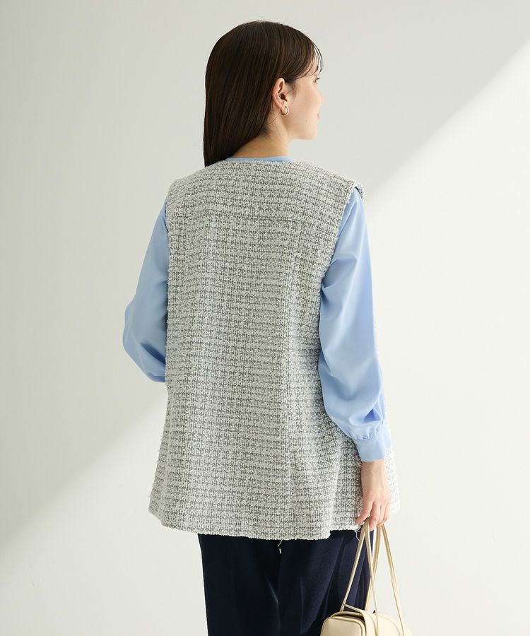 Green Parks「O.ツィードペプラムベスト」|ベスト・ジレ|
