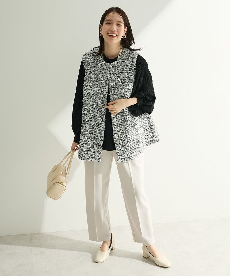 Green Parks「O.ツィードペプラムベスト」|ベスト・ジレ|