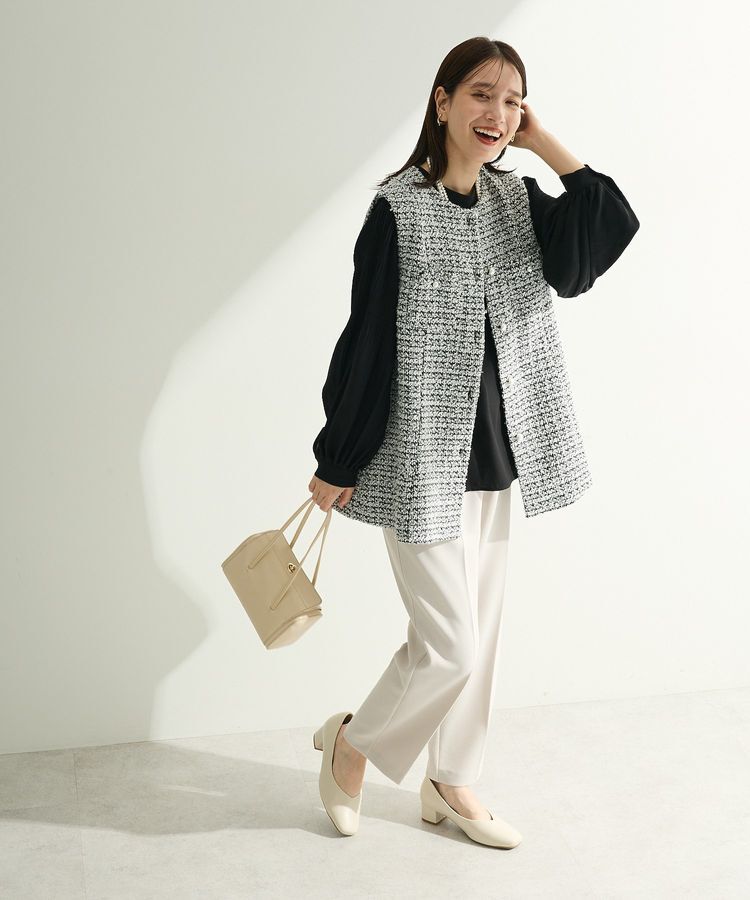 Green Parks「O.ツィードペプラムベスト」|ベスト・ジレ|