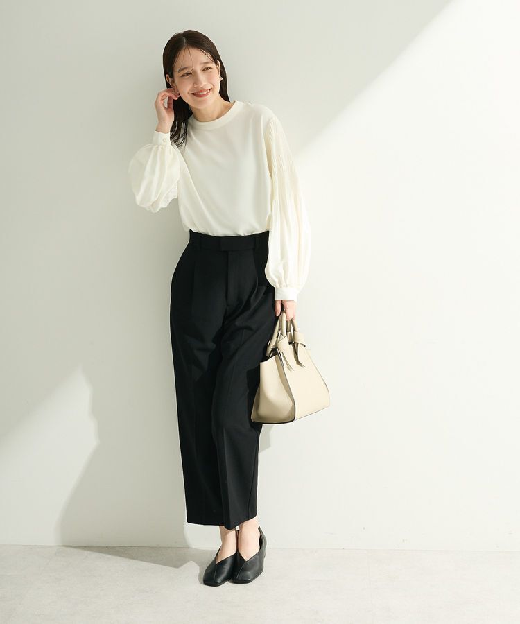 Green Parks「O.袖プリーツブラウス」|シャツ・ブラウス|