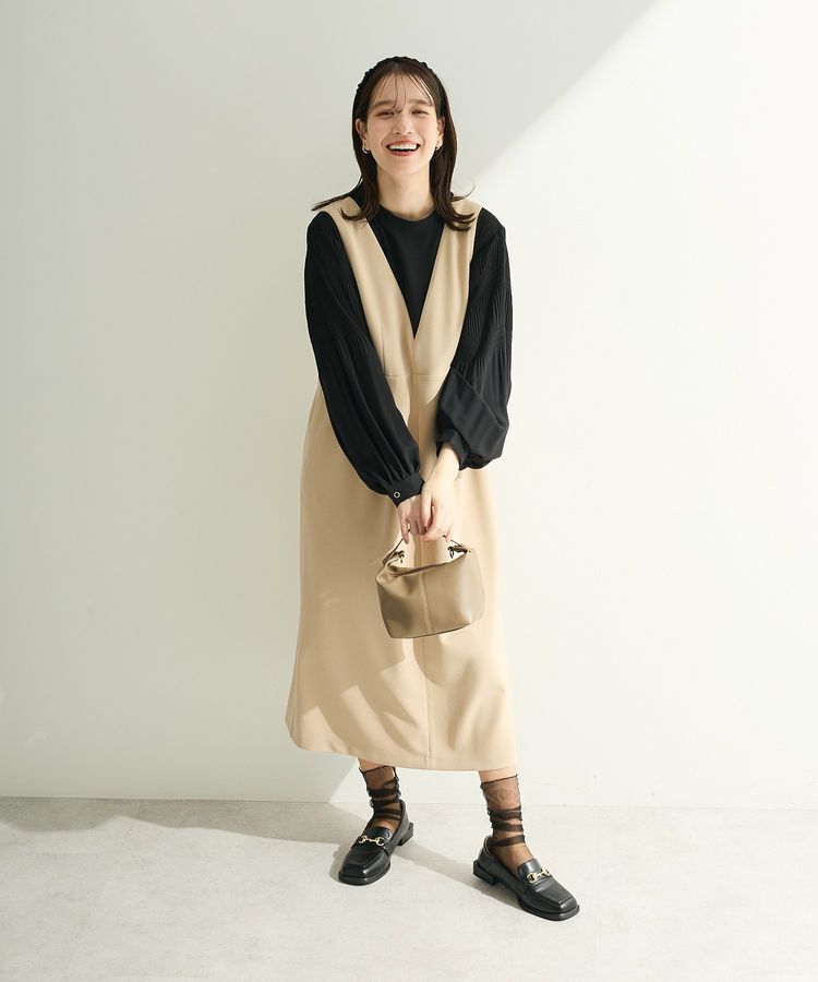 Green Parks「O.袖プリーツブラウス」|シャツ・ブラウス|