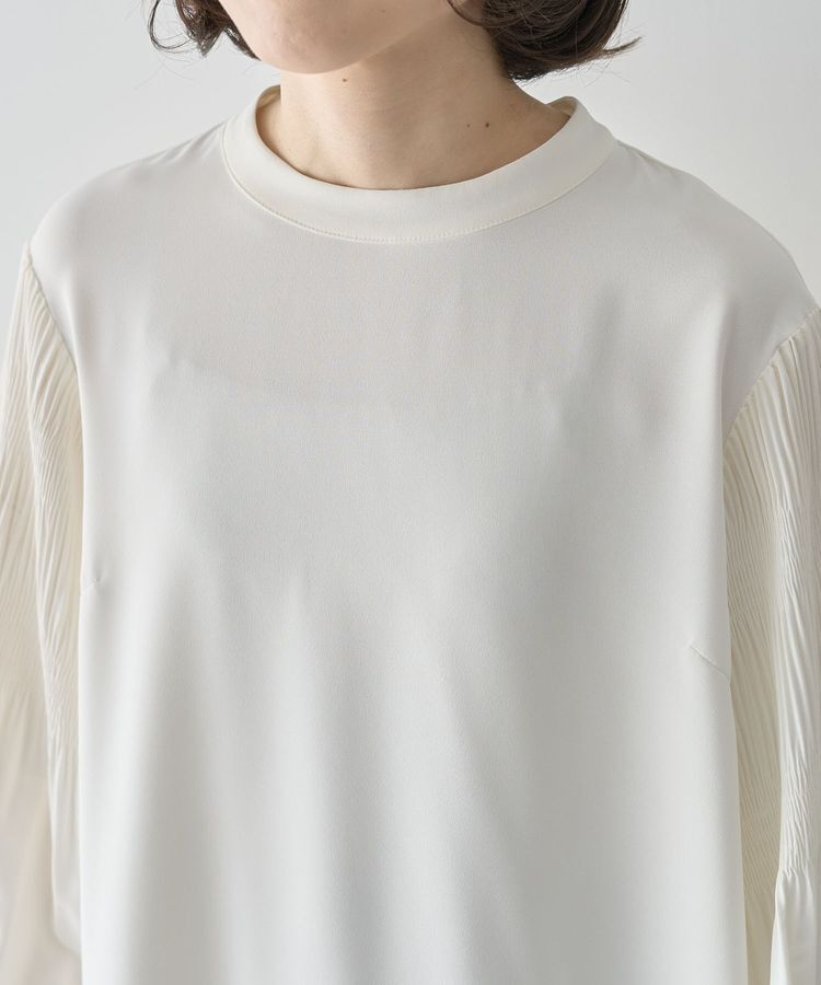 Green Parks「O.袖プリーツブラウス」|シャツ・ブラウス|