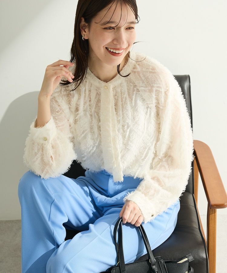 Green Parks「O.フサフサ2wayボウタイブラウス」|シャツ・ブラウス|