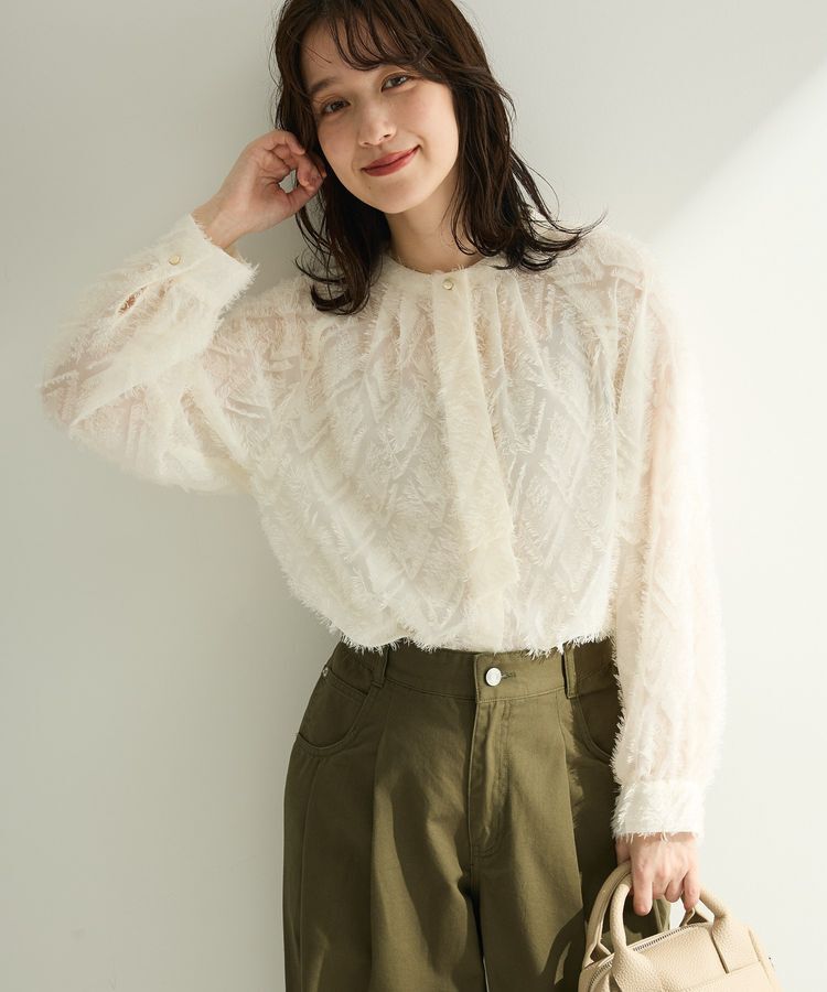 Green Parks「O.フサフサ2wayボウタイブラウス」|シャツ・ブラウス|