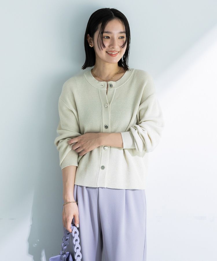 Green Parks「アンチピリング金ボタンニットカーディガン」|カーディガン|