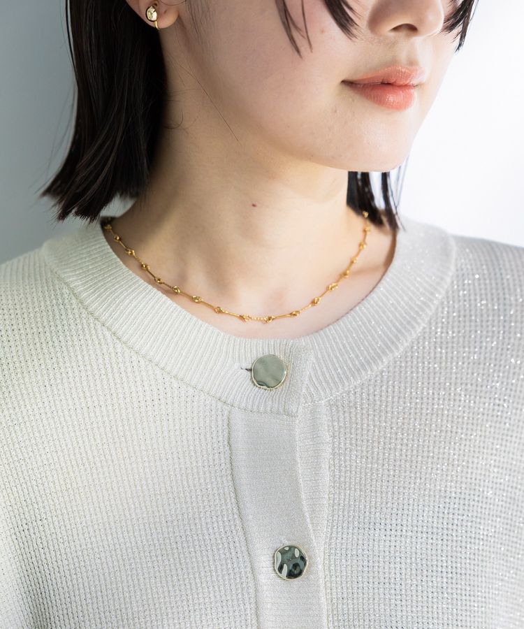 Green Parks「アンチピリング金ボタンニットカーディガン」|カーディガン|