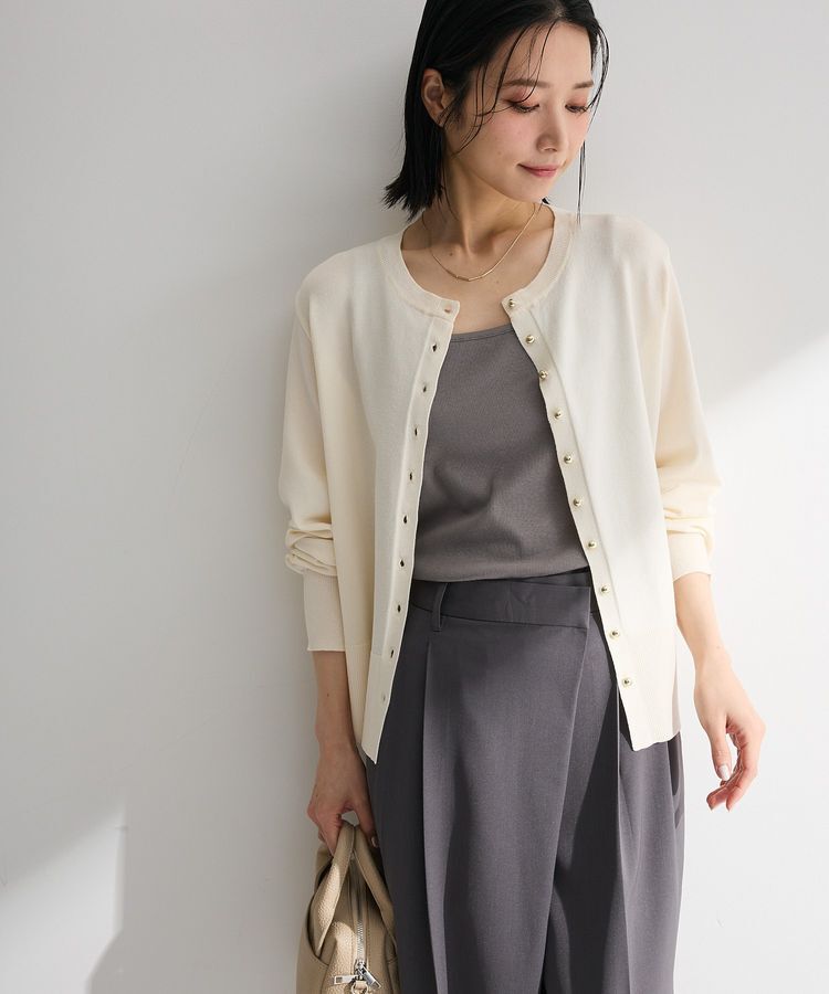 Green Parks「金釦コンパクトニットカーディガン」|カーディガン|