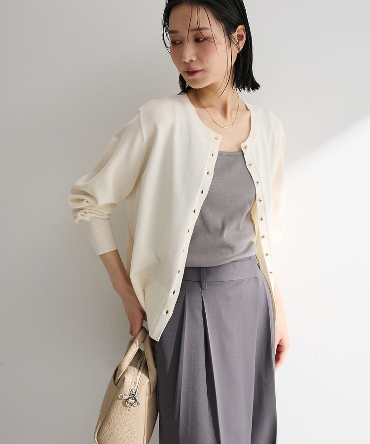 Green Parks「金釦コンパクトニットカーディガン」|カーディガン|