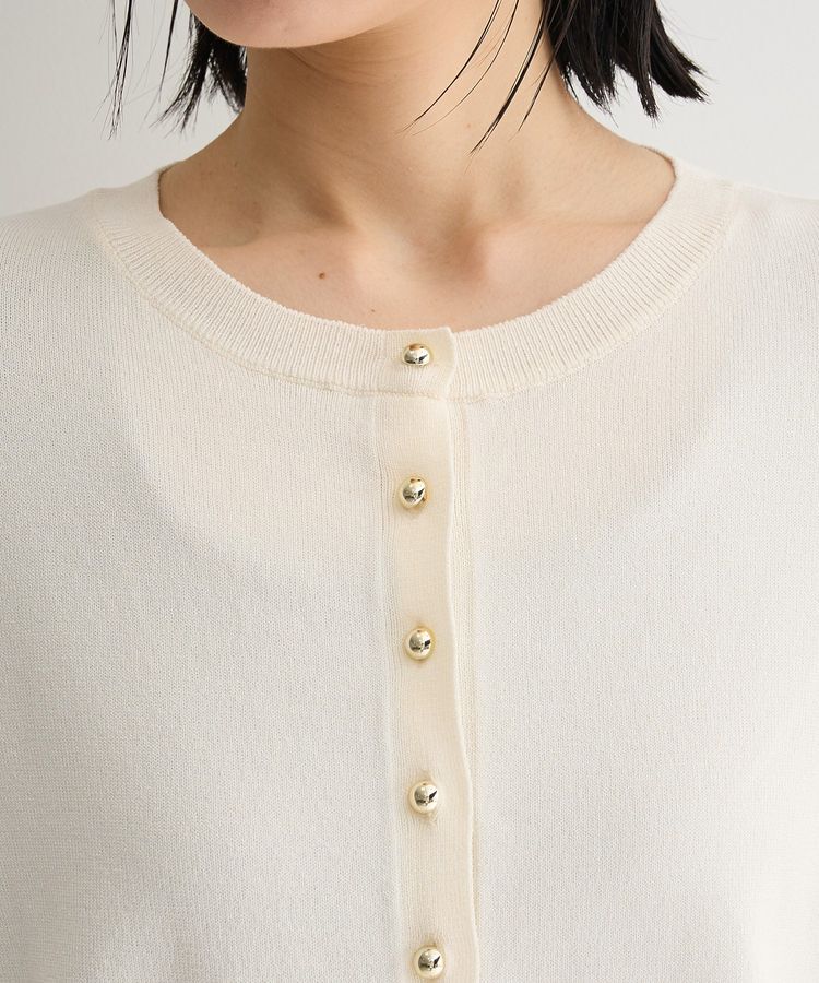 Green Parks「金釦コンパクトニットカーディガン」|カーディガン|