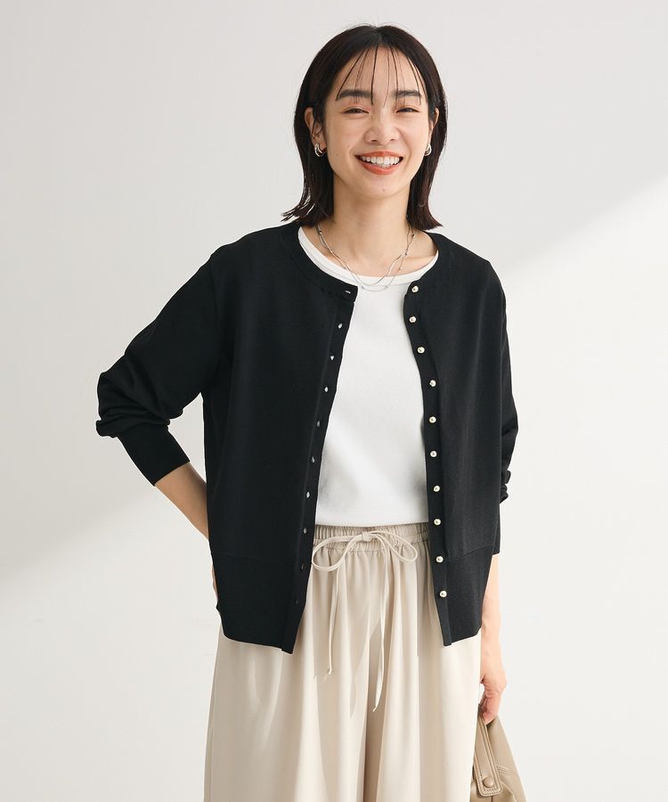 Green Parks「金釦コンパクトニットカーディガン」|カーディガン|