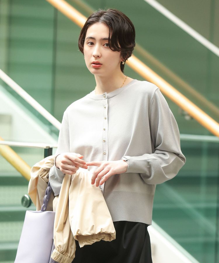 Green Parks「金釦コンパクトニットカーディガン」|カーディガン|