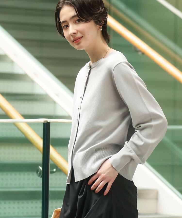 Green Parks「金釦コンパクトニットカーディガン」|カーディガン|