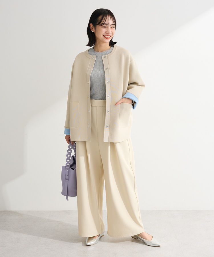 Green Parks「リングドットニットコーディガン」|カーディガン|