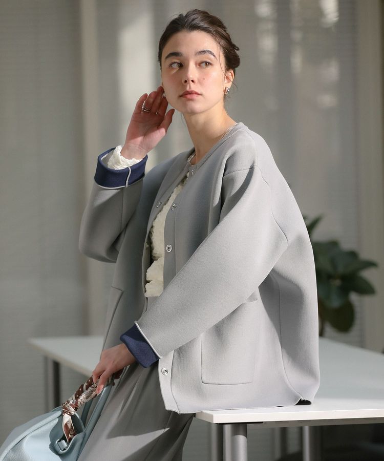 Green Parks「リングドットニットコーディガン」|カーディガン|