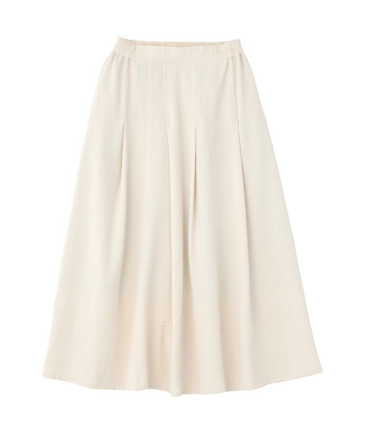 Green Parks「プリーツサテンフレアスカート」|フレア|