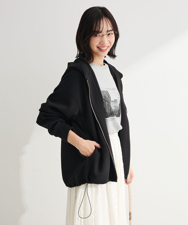 Green Parks「【OTONAパーカー】ダブルZIP裾ドロストパーカー」|スウェット・ジャージ|