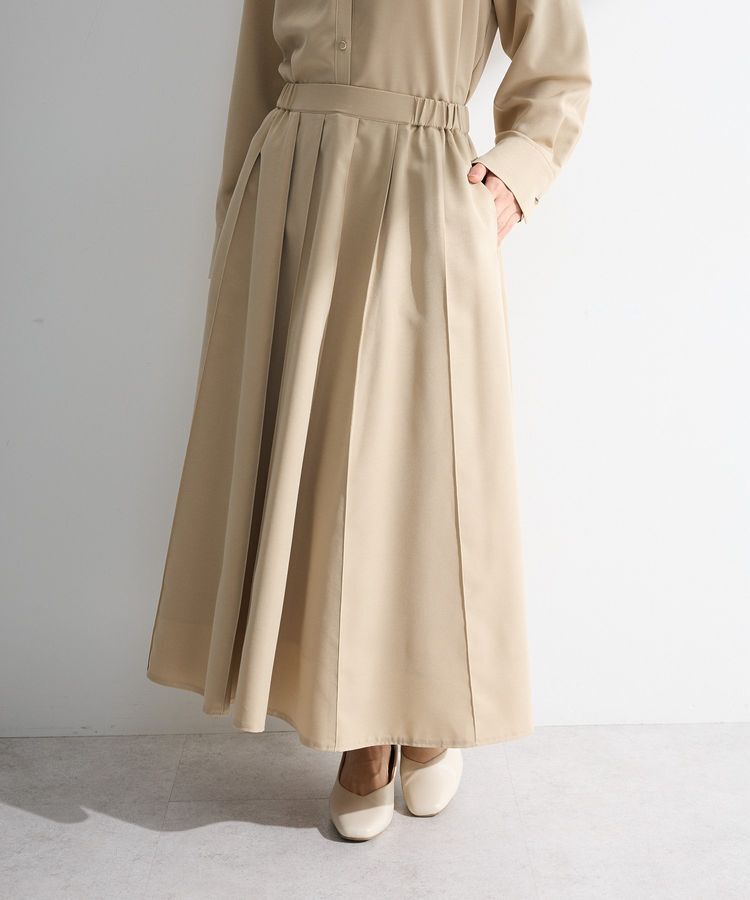 Green Parks「SET2点スキッパーブラウス+プリーツスカート」|ワンピース|