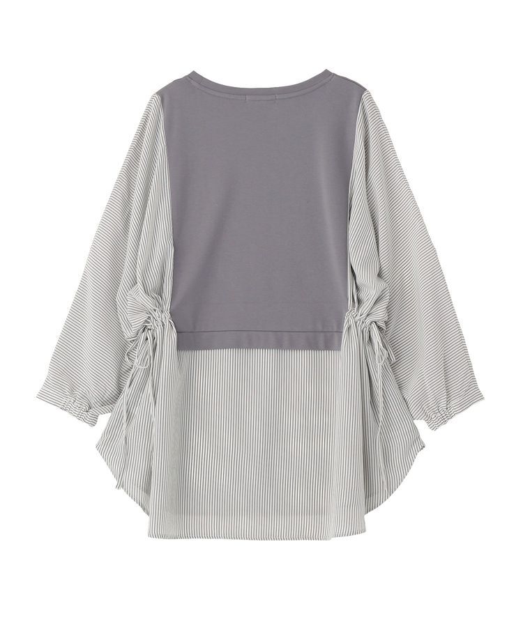 Green Parks「脇リボンドッキングチュニック」|Tシャツ・カットソー|