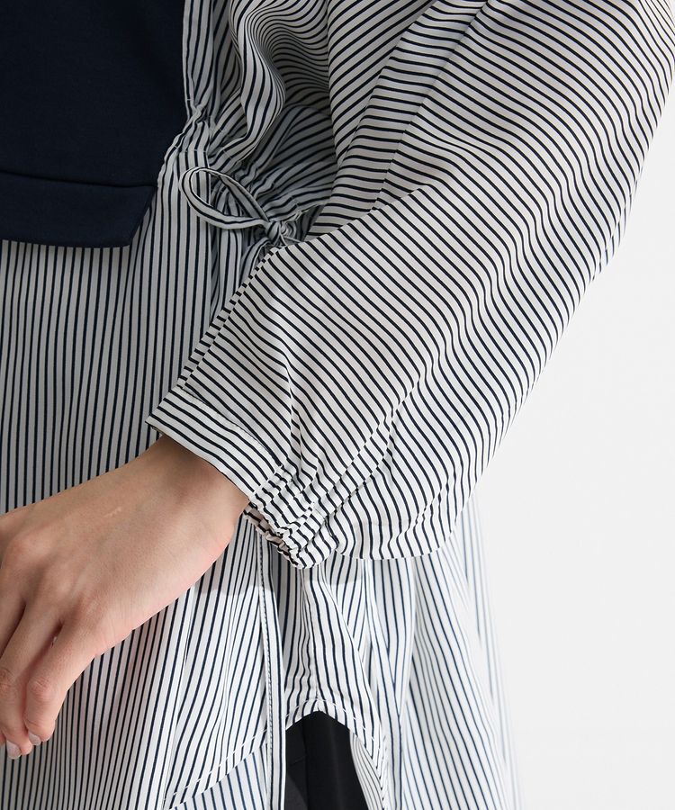 Green Parks「脇リボンドッキングチュニック」|Tシャツ・カットソー|