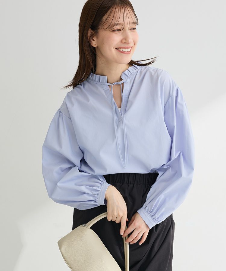 Green Parks「2wayフリルハイネックブラウス」|シャツ・ブラウス|