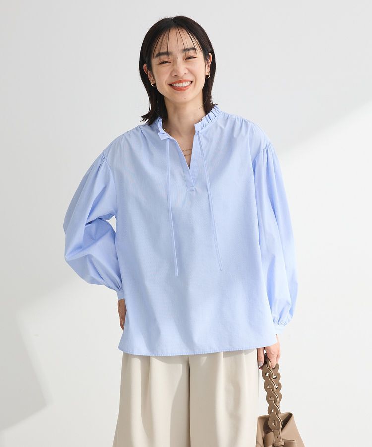 Green Parks「2wayフリルハイネックブラウス」|シャツ・ブラウス|