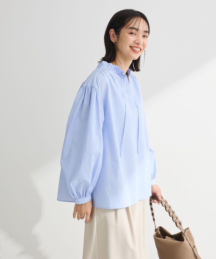 Green Parks「2wayフリルハイネックブラウス」|シャツ・ブラウス|