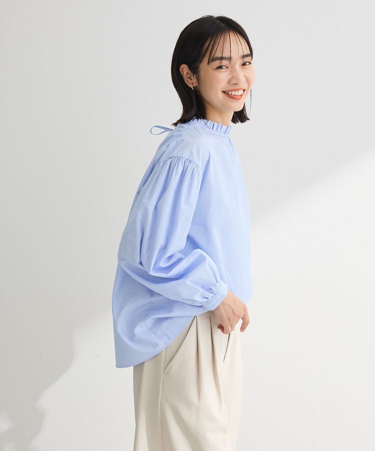 Green Parks「2wayフリルハイネックブラウス」|シャツ・ブラウス|