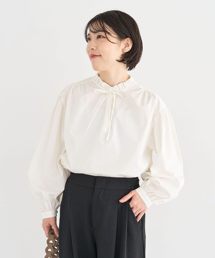 Green Parks「2wayフリルハイネックブラウス」|シャツ・ブラウス|