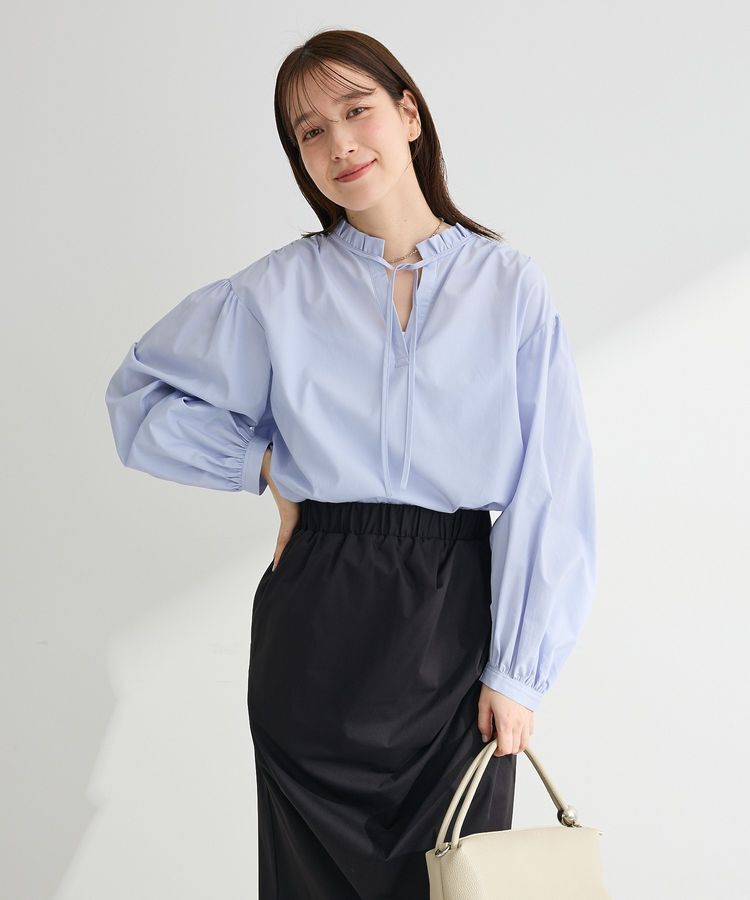 Green Parks「2wayフリルハイネックブラウス」|シャツ・ブラウス|