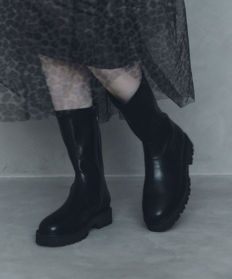 YECCA VECCA「トラックソールブーツ」|ショートブーツ|