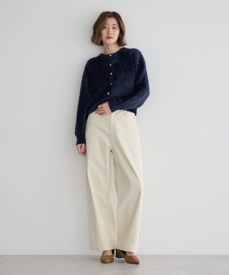 YECCA VECCA「ストレッチツイルワイドストレートパンツ」|その他|