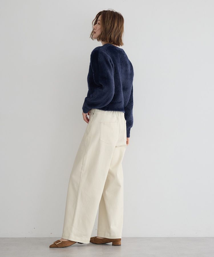 YECCA VECCA「ストレッチツイルワイドストレートパンツ」|その他|