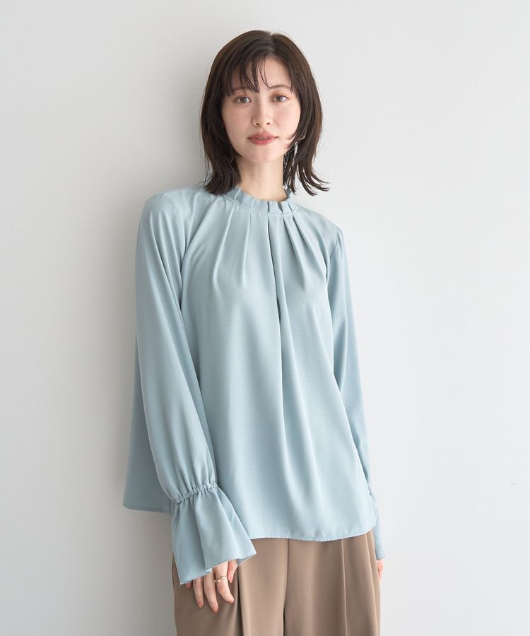 YECCA VECCA「タックデザインブラウス」|シャツ・ブラウス|